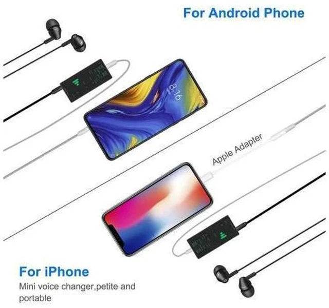 Alt view image 2 of 5 - 2020 Hot Sale! Mini Portable Voice Changer Voice Modulator With Adjustable Voice Functions Phone Computer Sound Card Microphones