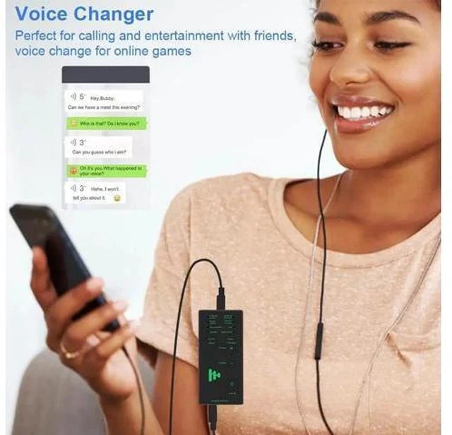Alt view image 5 of 5 - 2020 Hot Sale! Mini Portable Voice Changer Voice Modulator With Adjustable Voice Functions Phone Computer Sound Card Microphones