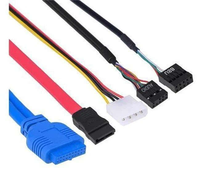 Alt view image 4 of 7 - 5.25inch PC Multifunction Media Dashboard USB3.0 e-SATA Power Port Audio SIM/SMART Multi Card Reader supports M2/TF/SD/XD/MS/CF