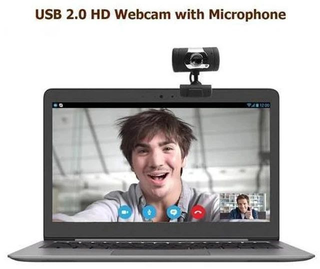 Alt view image 2 of 5 - Computer Cameras USB 2.0 HD Webcam 30fps PC Camera HD Webcam Web Cam video conference with MIC for laptop/desktop Camera