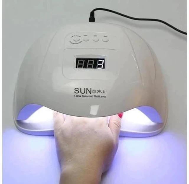 Alt view image 3 of 7 - 120W Professional Nail Lamp LED UV Light Timer Glue Dryer Manicure EU Plug for Nail Gel Polish led Nail Light Dryer UV Lamp