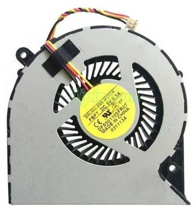 Alt view image 2 of 3 - Laptop CPU Cooler For Toshiba Satellite C850 C855 C875 C870 L850 Heatsink cooling system Fan DFS501105FR0T FBFT 14mm 3pin