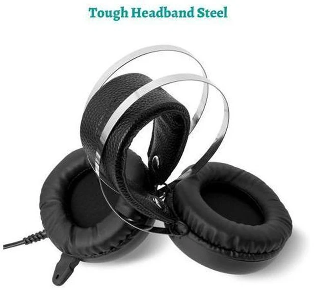 Alt view image 2 of 5 - 7.1 Gaming Headset with Microphone Headphones Surround Sound USB Wired Gamer Earphone for PC Computer Xbox One PS4 RGB Light