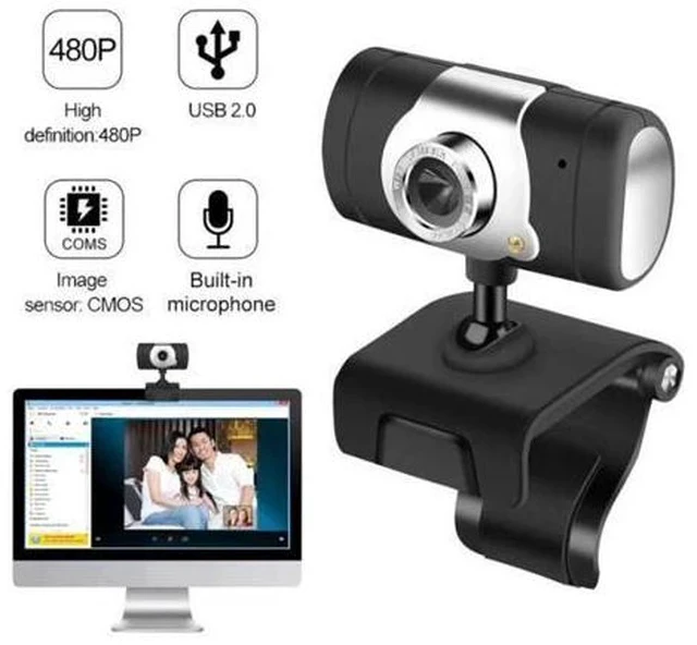 Alt view image 5 of 5 - Computer Cameras USB 2.0 HD Webcam 30fps PC Camera HD Webcam Web Cam video conference with MIC for laptop/desktop Camera