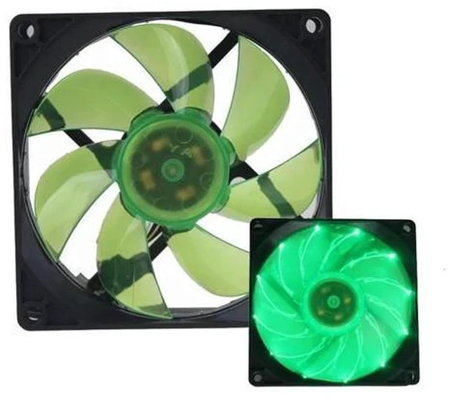 Alt view image 3 of 5 - LED Light 92mm 12V 3Pin 9225S 92x92x25mm PC Case Cooler Cooling Fan