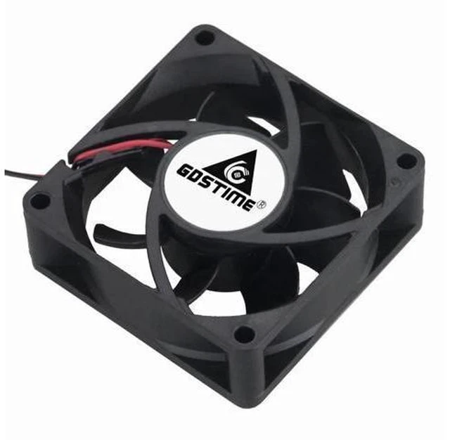 Alt view image 3 of 5 - 2Pcs/Lot 70MM 7CM 7025 DC 12V 24V 2Pin 3 Pin Computer CPU Cooler Cooling Fan 70x70x25mm