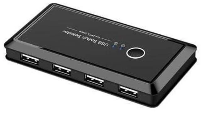 Main image of 4 port KVM Switch 4K USB KVM Switcher 4 in 1 out 4KX2K/60HZ win10/8/mac os. PC laptop