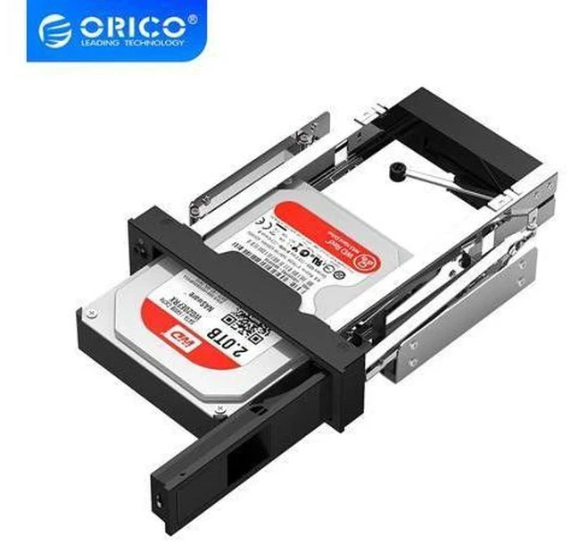 Alt view image 5 of 5 - Hard Drive Caddy 2.5 to 3.5 inch Stainless Internal Hard Drive Mounting Bracket Adapter 3.5 inch SATA HDD Mobile Frame