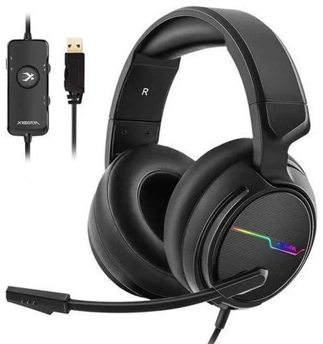 Main image of Xiberia V20 Gaming Headphones USB 7.1 Headset for PC Game Computer Bass Stereo Earphones with Microphone LED Light