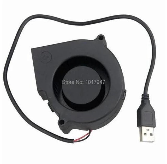 Alt view image 2 of 5 - 1Pieces 75mm 5V USB 75x30mm 7530s Heatsink Radiator Brushless DC Cooler Cooling Exhaust Blower Fan