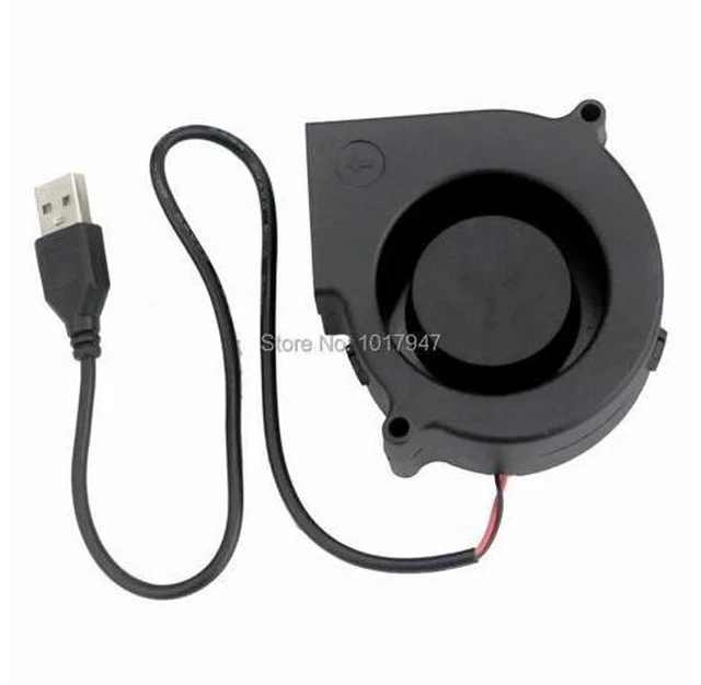 Alt view image 3 of 5 - 1Pieces 75mm 5V USB 75x30mm 7530s Heatsink Radiator Brushless DC Cooler Cooling Exhaust Blower Fan