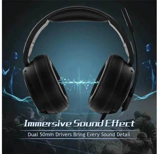Alt view image 5 of 7 - Xiberia V20 Gaming Headphones USB 7.1 Headset for PC Game Computer Bass Stereo Earphones with Microphone LED Light