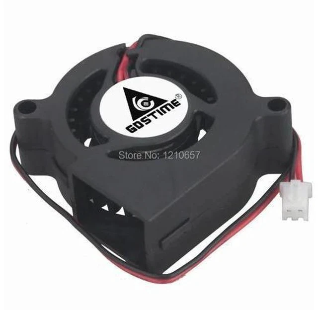 Alt view image 2 of 5 - 2Pcs/Lot 5020 Blower DC 5V 12V 24V Centrifugal Turbine Fan 50mm x 20mm 5cm 2Pin Cooling Cooler