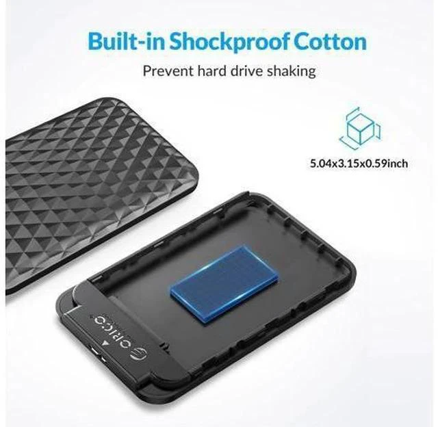 Alt view image 4 of 5 - 2.5 inch HDD Case SATA to USB 3.0 HDD Enclosure External HD Case for 7-9.5mm HDD SSD Disk Case Hard Drive Box Support UASP