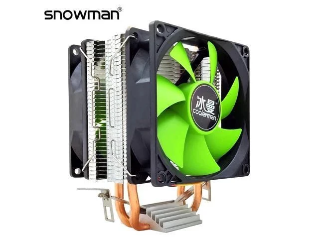 Alt view image 6 of 7 - CPU Cooler 2 Heat Pipes 4 Pin PWM 90mm Intel LGA 775 1150 1151 1155 1366 CPU Cooling Fan AM2 AM3 AMD Quiet PC Heat Sink