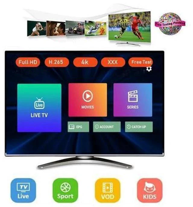 Main image of 1 year Europe IP italy TV spain Canada France Sweden Poland Turkey android tv box m3u list