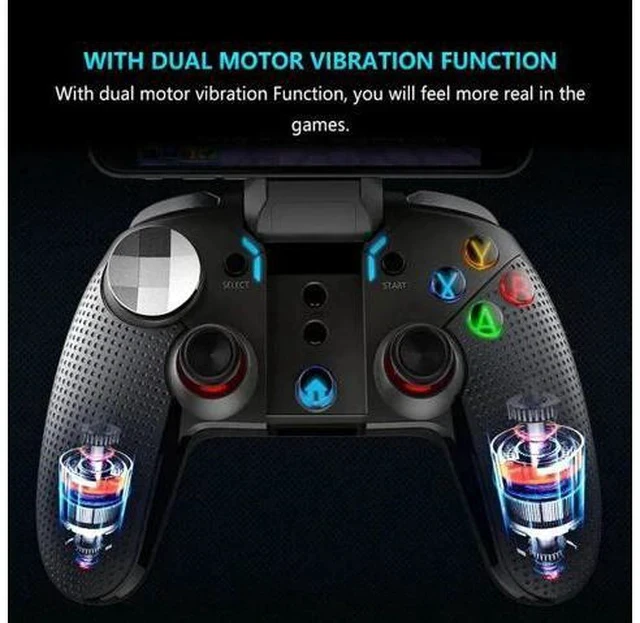 Alt view image 5 of 5 - PG 9099 Wireless Gamepad Android Phone for Ps3 Controller Bluetooth Joystick Gaming P3 Dual Motor Vibration Turbo Game Pad