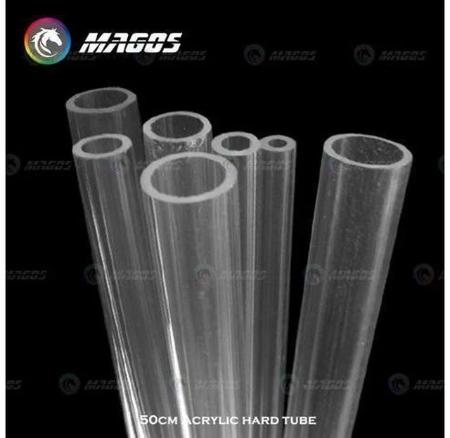 Alt view image 2 of 5 - Acrylic Tube Water Cooling kit Hard Pipe OD 8mm 10mm 12mm 14mm 16mm 18mm 20mm PC Case, PMMA Organic glass tube 50cm