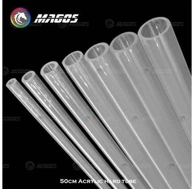 Alt view image 5 of 5 - Acrylic Tube Water Cooling kit Hard Pipe OD 8mm 10mm 12mm 14mm 16mm 18mm 20mm PC Case, PMMA Organic glass tube 50cm