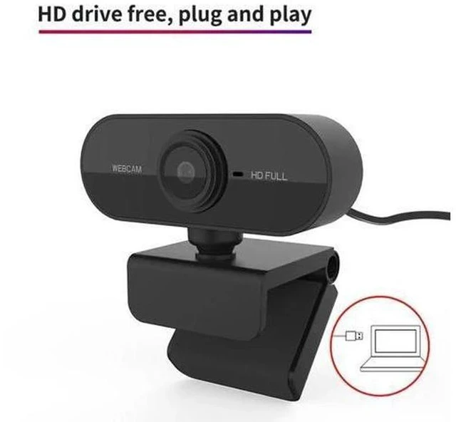Alt view image 5 of 5 - Webcam 1080P HDWeb Camera with Built-in HD Microphone 1920 x 1080p USB Plug n Play Web Cam 2.0M pixels Widescreen Video