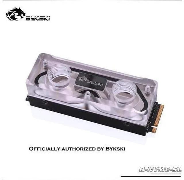 Main image of B-NVME-SL RAM Water Block Acrylic SSD Vest Memory Transperant Radiator Heatsink Water Cooling PC Radiator