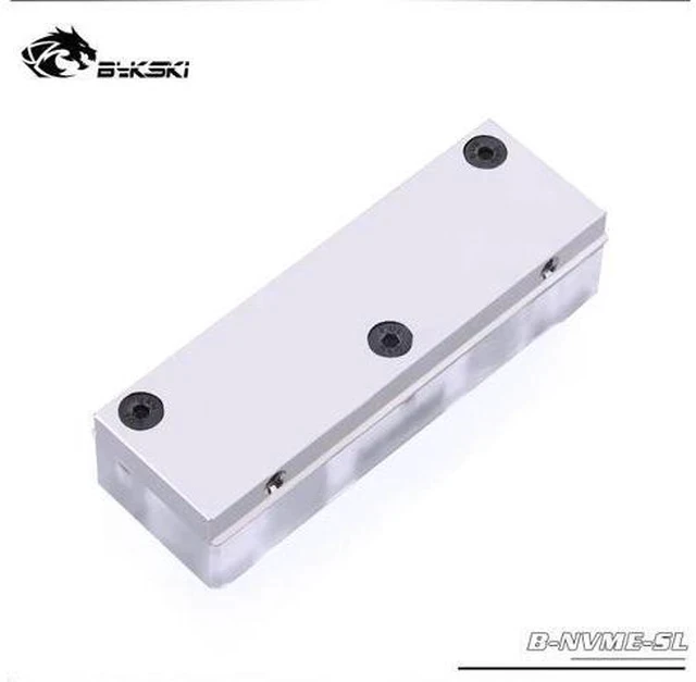 Alt view image 4 of 5 - B-NVME-SL RAM Water Block Acrylic SSD Vest Memory Transperant Radiator Heatsink Water Cooling PC Radiator