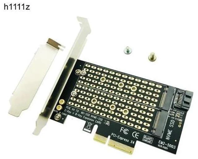 Main image of NVMe SSD NGFF TO PCIE X4 Adapter M Key B Key Dual Interface Card Support PCI Express 3.0 2230 2242 2260 2280 Size M2 SSD NEW