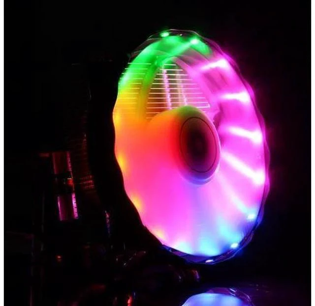 Alt view image 3 of 5 - 3 Pin 12V 12cm Horizontal CPU Cooler CPU Cooling Fan for Intel LGA 1150/1151/1155/1156/1366/775 AMD Heatsink