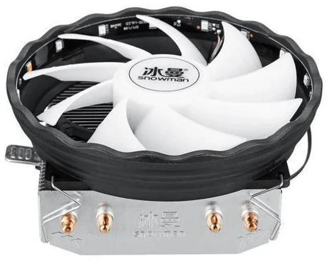 Alt view image 5 of 5 - 3 Pin 12V 12cm Horizontal CPU Cooler CPU Cooling Fan for Intel LGA 1150/1151/1155/1156/1366/775 AMD Heatsink