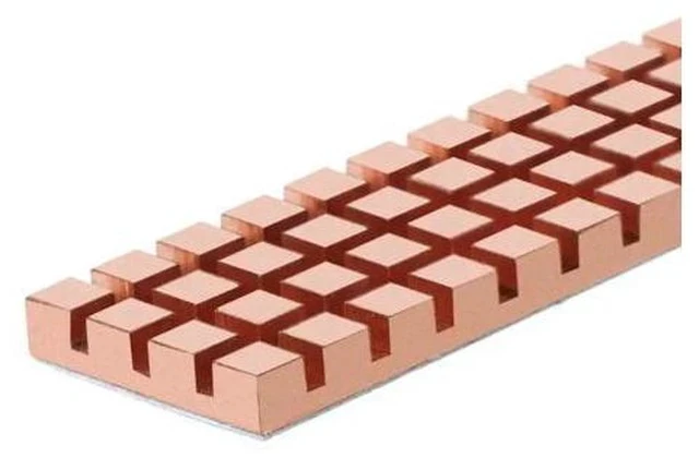 Alt view image 3 of 5 - Copper Heatsink Cooler Heat Sink Thermal Conductive Adhesive for M.2 NGFF 2280 PCI-E NVME SSD 70x20MM Thickness 1.5/2/3/4MM