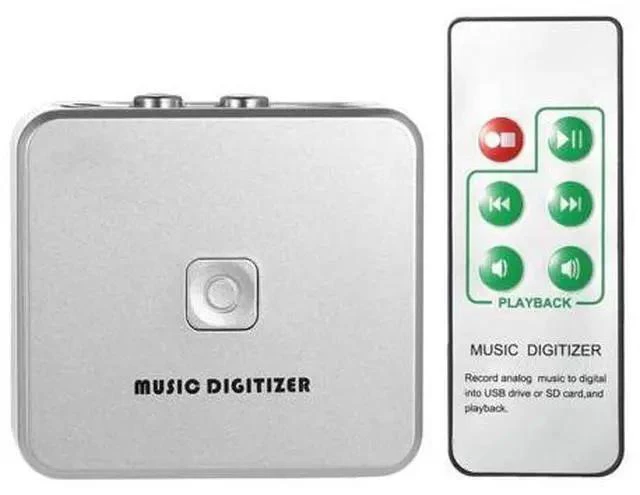 Main image of Audio Capture Recorder Music Digitizer 3.5mm RCA IN Ports Save into SD Card USB Disk MP3 File with Remote Controller