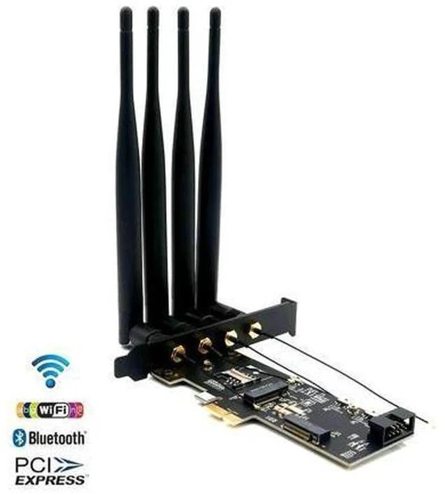 Main image of Wifi Adapter NGFF M.2 Key B and Key A to Ie X1 Network Card with SIM Card Slot 5dBi WiFi Antenna for 3G/4G Module WiFi Card