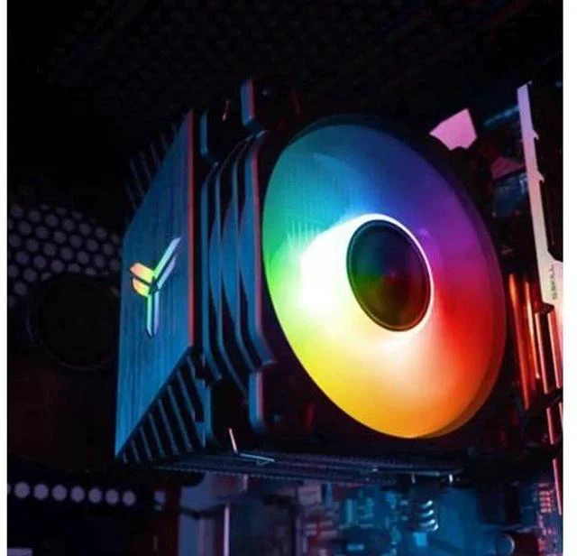 Alt view image 2 of 5 - CR-1200 CPU Cooler 2 Heat-pipes Tower 92mm RGB 3Pin CPU Cooling Fan Heatsink For Intel LGA 775 1150 1155 AMD AM2 AM3 AM4