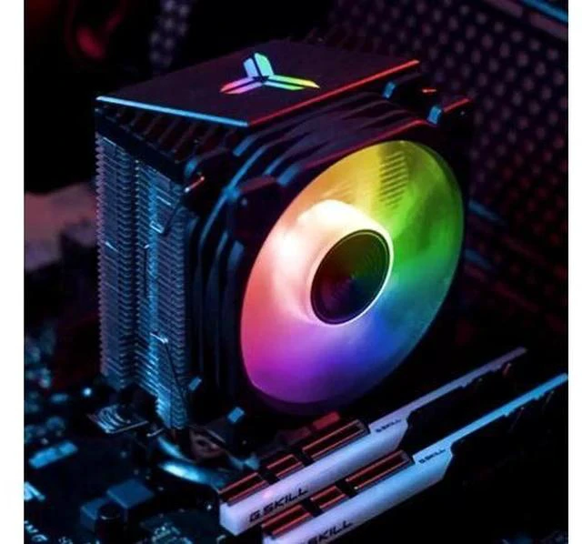 Alt view image 3 of 5 - CR-1200 CPU Cooler 2 Heat-pipes Tower 92mm RGB 3Pin CPU Cooling Fan Heatsink For Intel LGA 775 1150 1155 AMD AM2 AM3 AM4