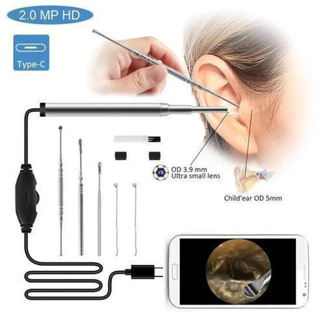 Alt view image 3 of 5 - 3.9MM Mini Endoscope Camera Waterproof USB Endoscope Inspection Camera for OTG Android Phone PC Ear Nose Borescope