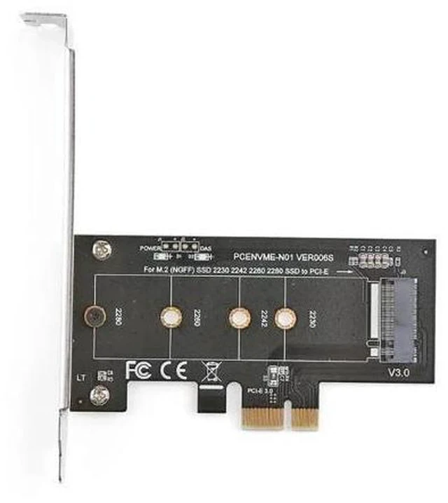Alt view image 2 of 5 - SSD M.2 NGFF TO PCIE X1 adapter Support PCI Express 3.0 x4 2230-2280 Size m.2 M Key interface card