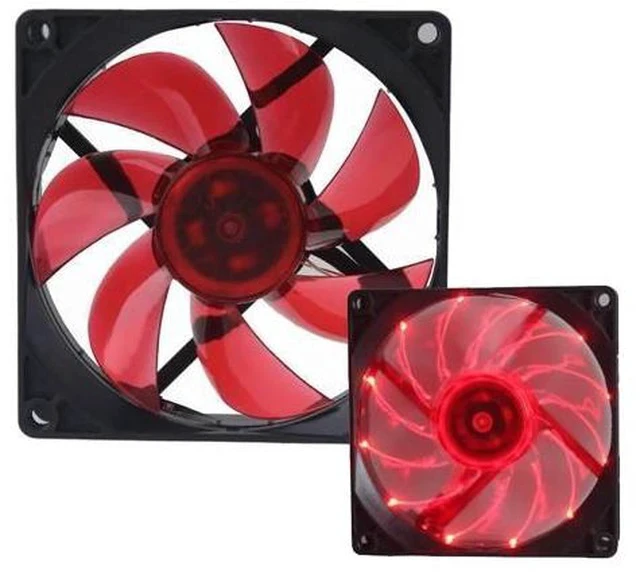 Alt view image 5 of 5 - LED Light 92mm 12V 3Pin 9225S 92x92x25mm PC Case Cooler Cooling Fan