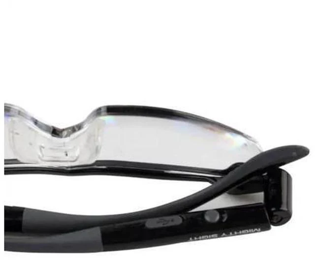 Alt view image 5 of 5 - 1.6x Magnification Mighty Sight LED Light Glasses Reading Glasses Magnifying Glass LED Glasses Night Vision Glasses