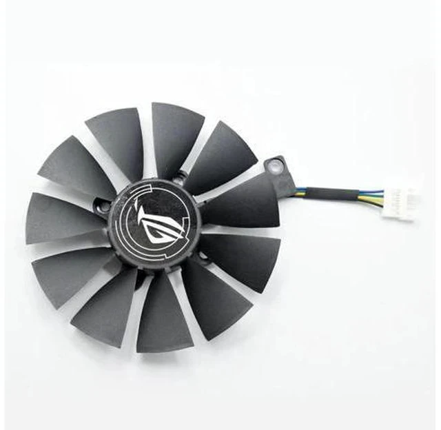 Alt view image 4 of 5 - For Strix GTX 1060 OC 1070 1080 GTX 1080Ti RX 480 T129215SU 87MM Graphics Card Cooler Fan