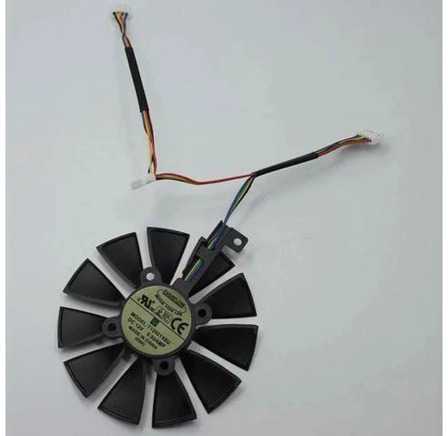 Alt view image 5 of 5 - For Strix GTX 1060 OC 1070 1080 GTX 1080Ti RX 480 T129215SU 87MM Graphics Card Cooler Fan