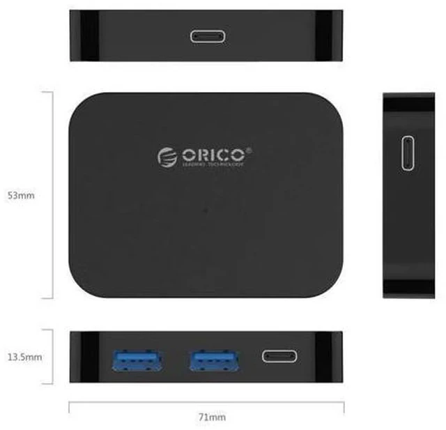 Alt view image 3 of 7 - High Speed USB Type-C HUB USB3.1 5Gbps USB Splitter Adapter OTG Adapter for PC Laptop Notebook Desktop Accessories