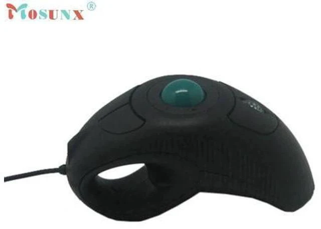 Alt view image 2 of 5 - Computer Peripherals 2.4GHz Wired USB Handheld Mouse Finger Using Optical Track Ball Mouse 1000DPI Gaming Mouse Jun24