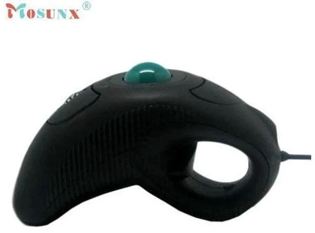 Alt view image 3 of 5 - Computer Peripherals 2.4GHz Wired USB Handheld Mouse Finger Using Optical Track Ball Mouse 1000DPI Gaming Mouse Jun24