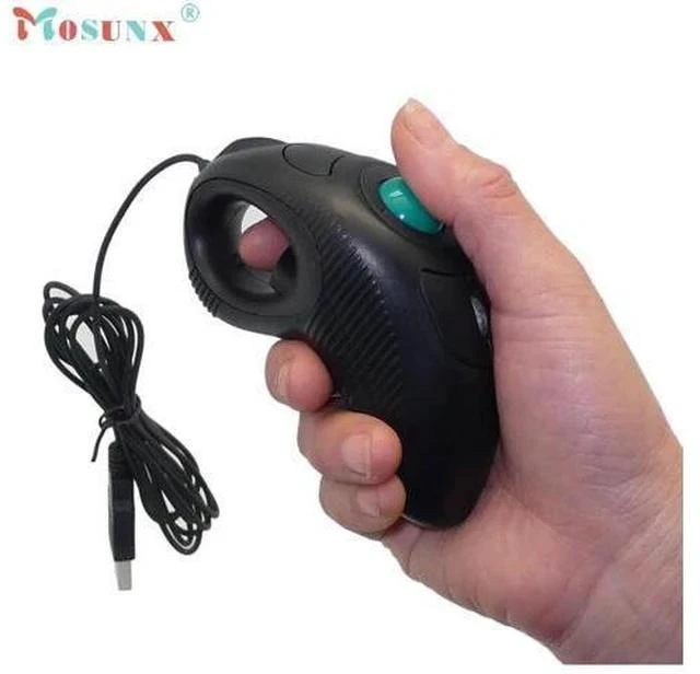 Alt view image 4 of 5 - Computer Peripherals 2.4GHz Wired USB Handheld Mouse Finger Using Optical Track Ball Mouse 1000DPI Gaming Mouse Jun24