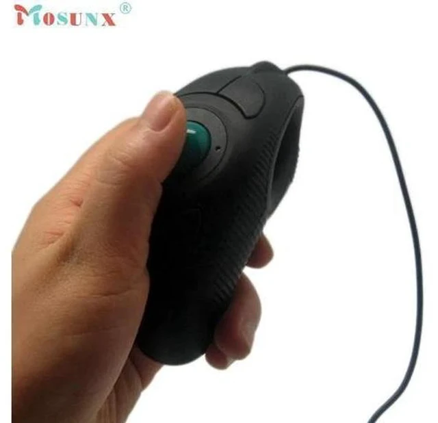 Alt view image 5 of 5 - Computer Peripherals 2.4GHz Wired USB Handheld Mouse Finger Using Optical Track Ball Mouse 1000DPI Gaming Mouse Jun24