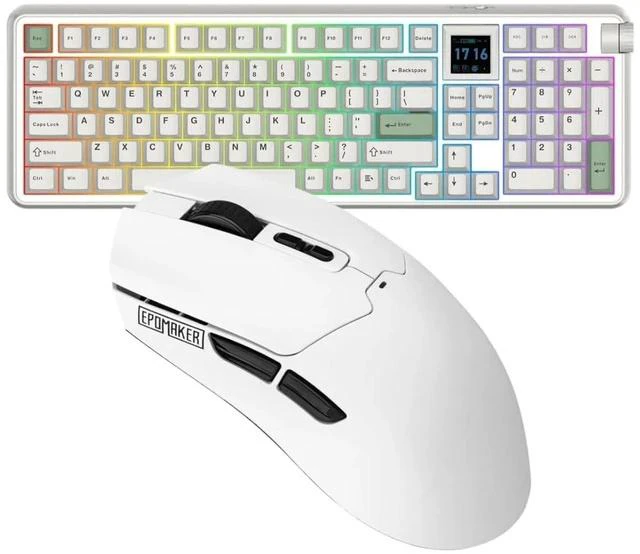 Main image of RT100 PRO Wireless Gaming Keyboard with 1.54" Screen&Knob+Click Lite Wireless Gaming Mouse