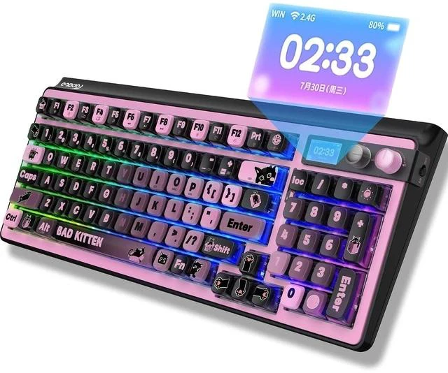 Main image of H98 Wireless Mechanical Keyboard,96-Key Hot-Swappable Wired Gaming Keyboard,Tri-Mode Bluetooth 5.0 2