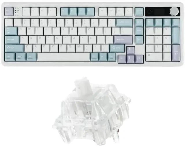 Main image of TH99 PRO 96% Mechanical Keyboard with Screen & Knob+Crystal Tactile Silent Mechanical Keyboard Switches Set