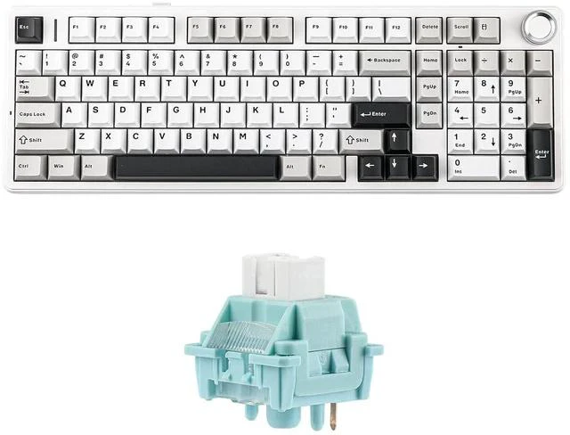 Main image of Aula F99 PRO 96% Mechanical Gaming Keyboard with LEOBOG Ice Vein 100 Pcs 42gf Linear Keyboard Switch