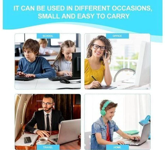 Alt view image 7 of 7 - 10 PCS Black Wired Computer Mouse Bulk USB 1000 DPI 3 Button Corded Mouse with Home Office Noiseless Simple USB Mouse for Computer Laptop Desktop PC